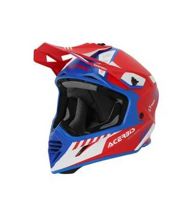 Casco cross Acerbis X-track grigio arancione