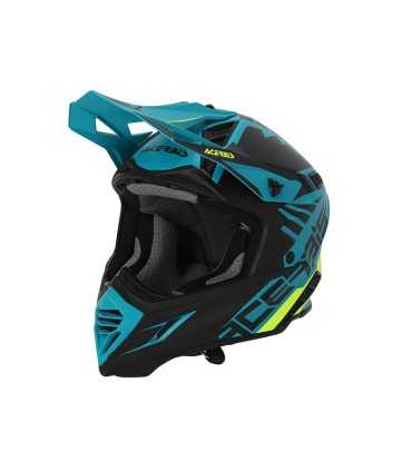 Casco cross Acerbis X-Track verde nero