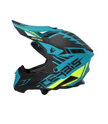 Casco cross Acerbis X-Track verde nero