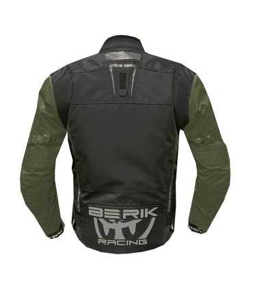 Giacca moto Berik Urban Microdry verde