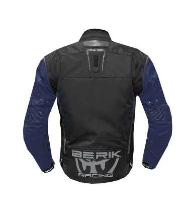 Giacca moto Berik Urban Microdry nero blu