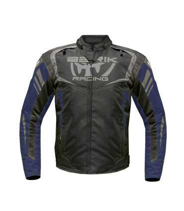 Giacca moto Berik Urban Microdry nero blu