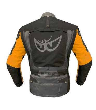 Touring jacket Berik Adventure gray orange