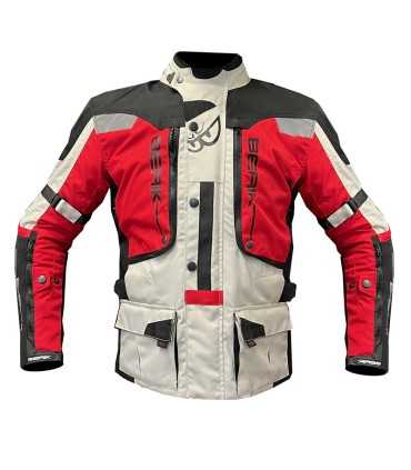 Touring jacket Berik Adventure white red