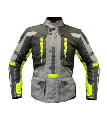 Touring jacket Berik Adventure gray yellow