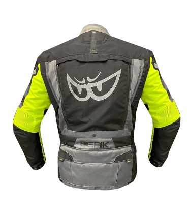 Jacke touring Berik Adventure grau gelb