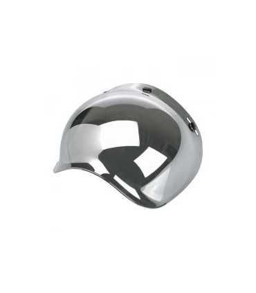 BILTWELL 3 BOTTONS BUBBLE VISOR ANTIFOG SILVER MIRROR