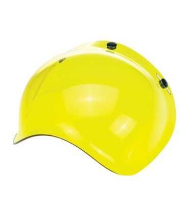 BILTWELL 3 BOTTONS BUBBLE VISOR ANTIFOG YELLOW