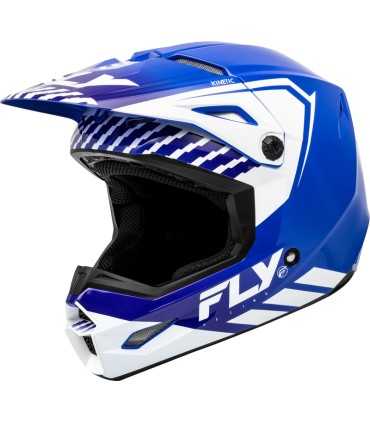 Casco cross Fly Racing Kinetic Menace blu