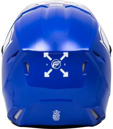 Casco cross Fly Racing Kinetic Menace blu