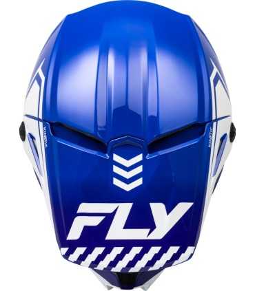 Casco cross Fly Racing Kinetic Menace blu