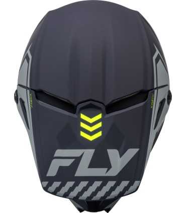 Casco cross Fly Racing Kinetic Menace grigio opaco