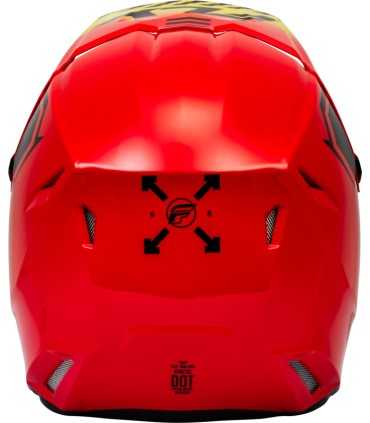 Casco cross Fly Racing Kinetic Menace rosso