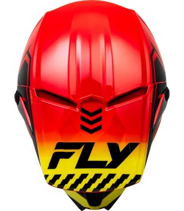 Casco cross Fly Racing Kinetic Menace rosso