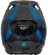 Motocross helm Fly Racing Formula blau carbon matt