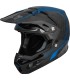 Motocross helm Fly Racing Formula blau carbon matt