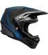 Motocross helm Fly Racing Formula blau carbon matt