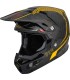 Casco motocross Fly Racing Formula giallo carbon matt