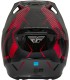 Casco motocross Fly Racing Formula rosso carbon matt