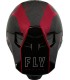 Casco motocross Fly Racing Formula rosso carbon matt