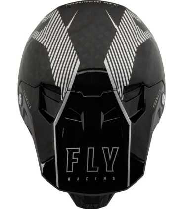 Motocross Fly Racing Formula carbon silver matt helmet