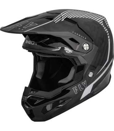 Motocross Fly Racing Formula carbon silver matt helmet