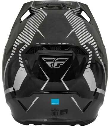 Casco motocross Fly Racing Formula grigio matt