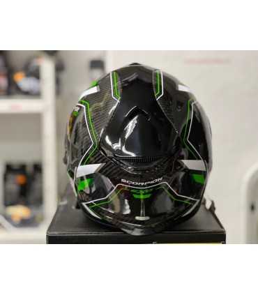 Casco integrale Scorpion Exo 1400 Evo 2 Carbon Air Mirage verde