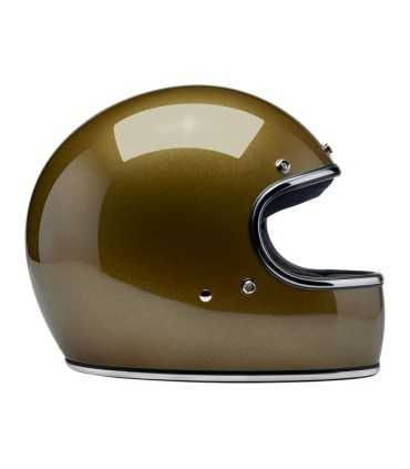 Biltwell Gringo Ugly gold metallic helmet