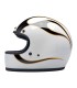 Casco Gringo Biltwell Flames bianco