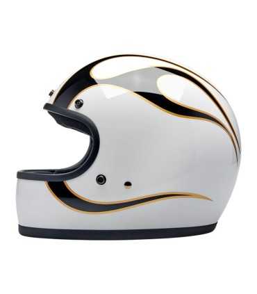 Helm Gringo Biltwell Flames weiss