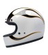 Casco Gringo Biltwell Flames bianco