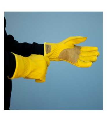 Biltwell Work 2.0 leather gloves yellow