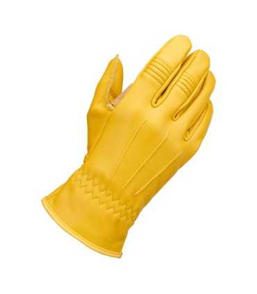 Biltwell Work 2.0 leather gloves yellow