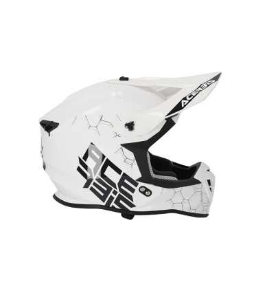 Casco cross Acerbis Linear bianco