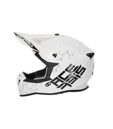 Cross helmet Acerbis Linear white