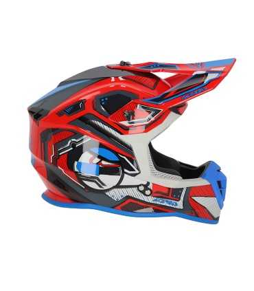 Casco cross Acerbis Linear rosso blu