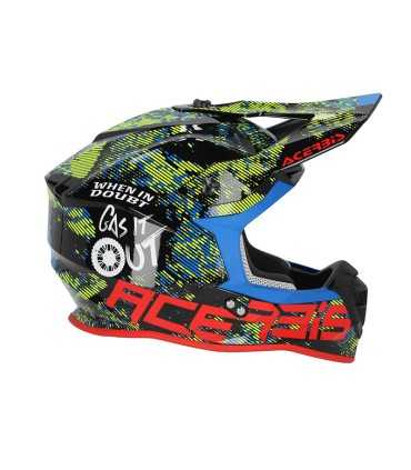 Acerbis Linear cross Helm rot blau