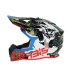 Casque cross Acerbis Linear rouge bleu