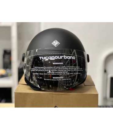 Casco jet Tucano Urbano Elmettin nero opaco