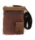 LONGRIDE SMALL HERITAGE WAXED DUFFLE/TANK BAG brown