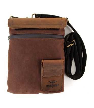 LONGRIDE SMALL HERITAGE WAXED DUFFLE/TANK BAG brown