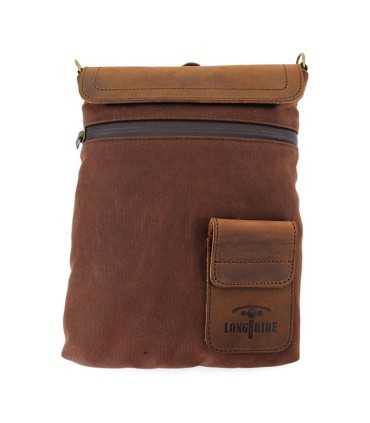 LONGRIDE SMALL HERITAGE WAXED DUFFLE/TANK BAG brown