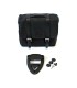 Longride CLICK-ON CLASSIC SADDLEBAG WAXED COTTON black