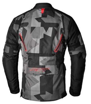 Motorcycle touring jacket RST Endurance camo grey