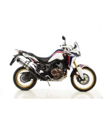 LEOVINCE Honda CRF 1000 Africa Twin (2016) LV One EVO Inox CH Slip-On Endcap Carbon