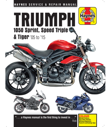 Haynes manuale riparazione Triumph Speed Triple/Tiger (2005-15)