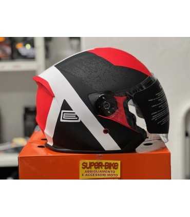 Moto Jet Helmet with Integrated Bluetooth Origin Palio Hyper 2.0 BT red matt