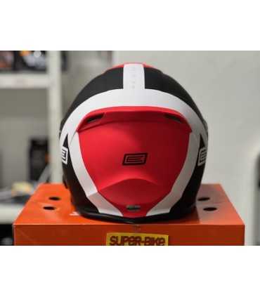 Moto Jet Helmet with Integrated Bluetooth Origin Palio Hyper 2.0 BT red matt