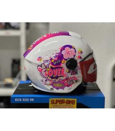 Casco bambino Cgm 261g Mini Comics viola